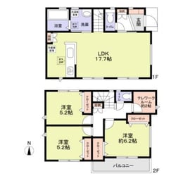 羽田２丁目戸建６号棟の物件間取画像